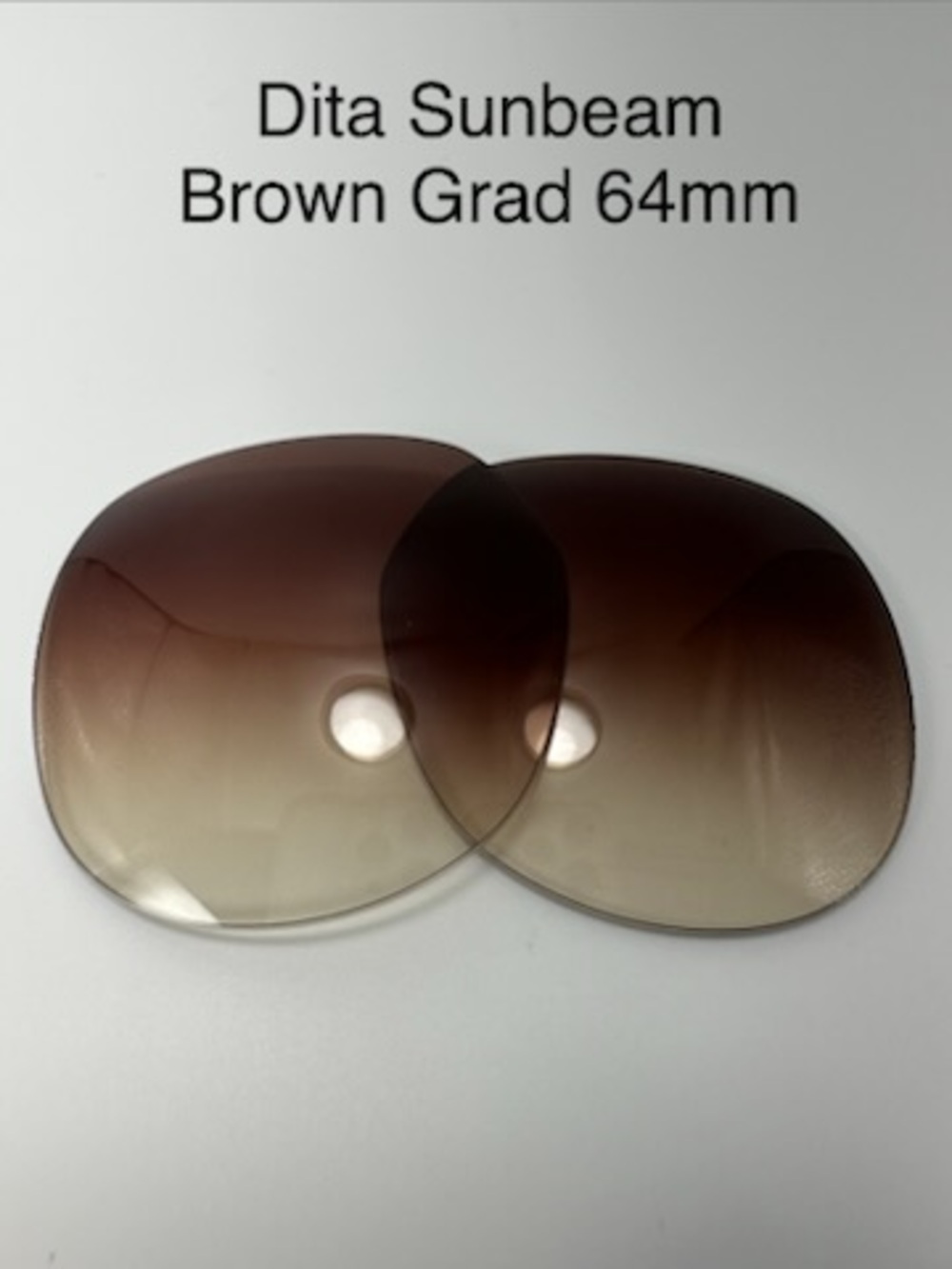 Dita Sunbeam Sunglasses Replacement Lenses New Brown Grad 64mm